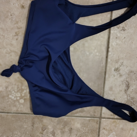 Navy Blue Bikini Top Padded  Nwot - Picture 8 of 9